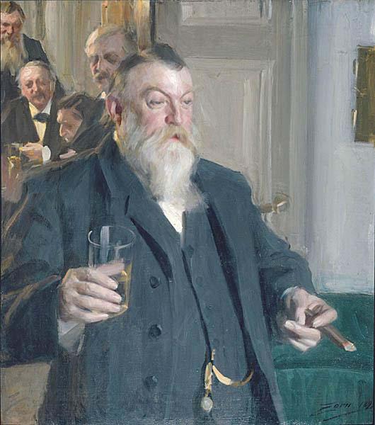 Anders Zorn A Toast in the Idun Society, Germany oil painting art